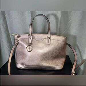 EUC Henri Bendel Tote Rose Gold Purse